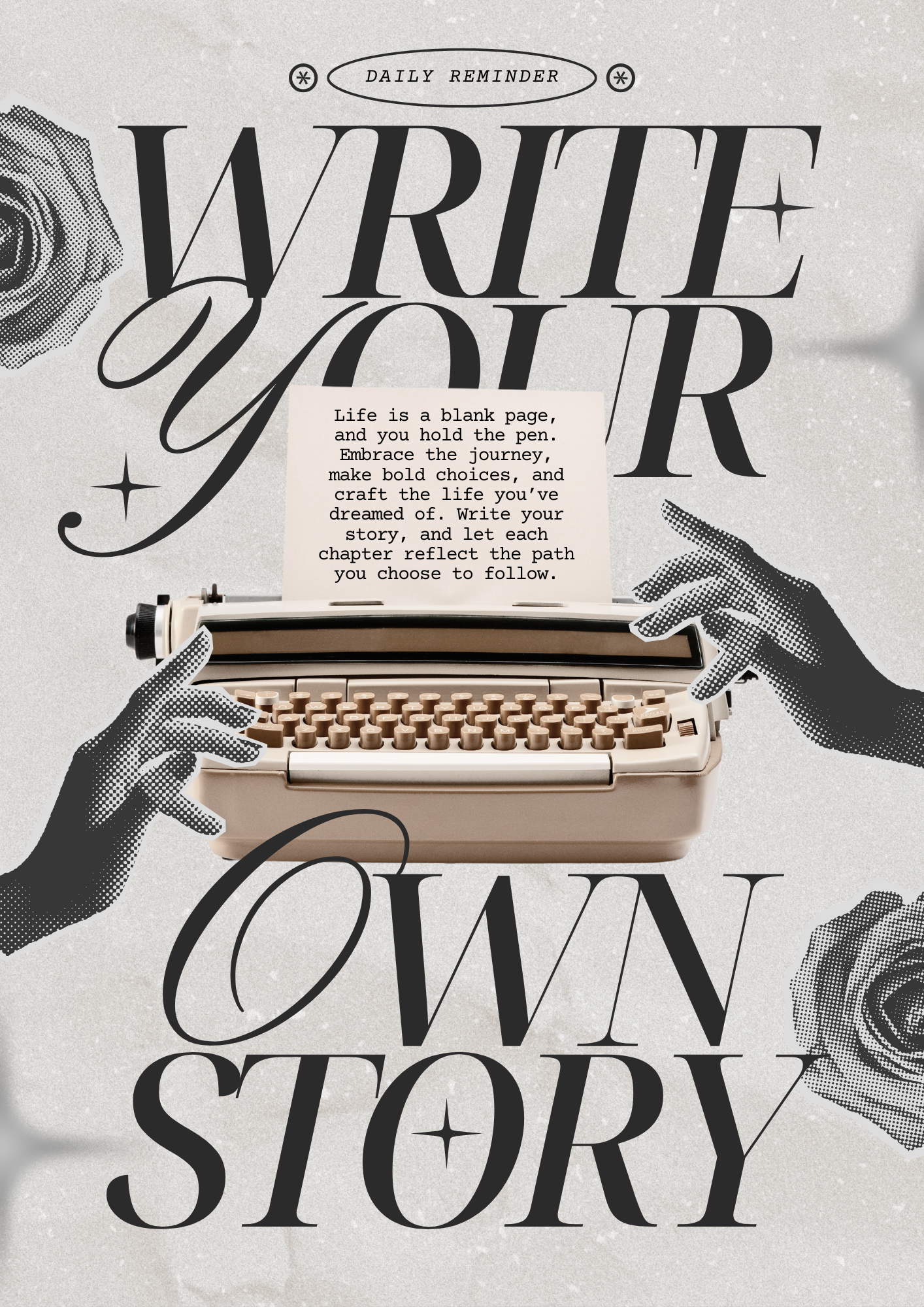 Poster write your own story